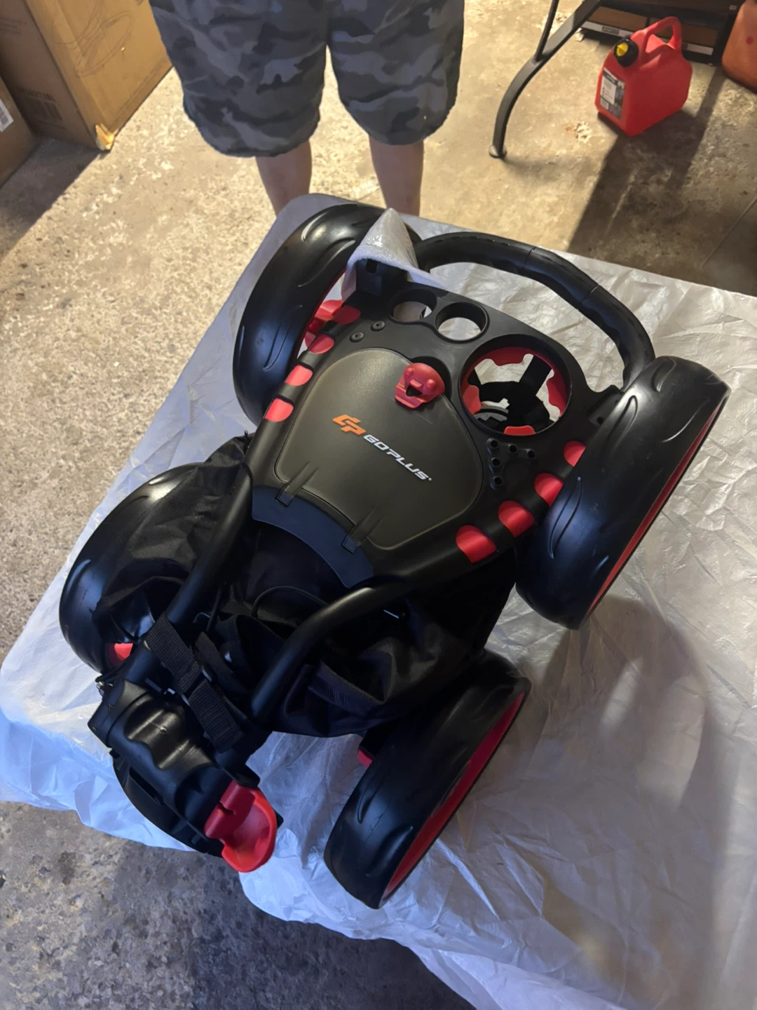 GO PLUS 3-Wheel Golf Push Cart