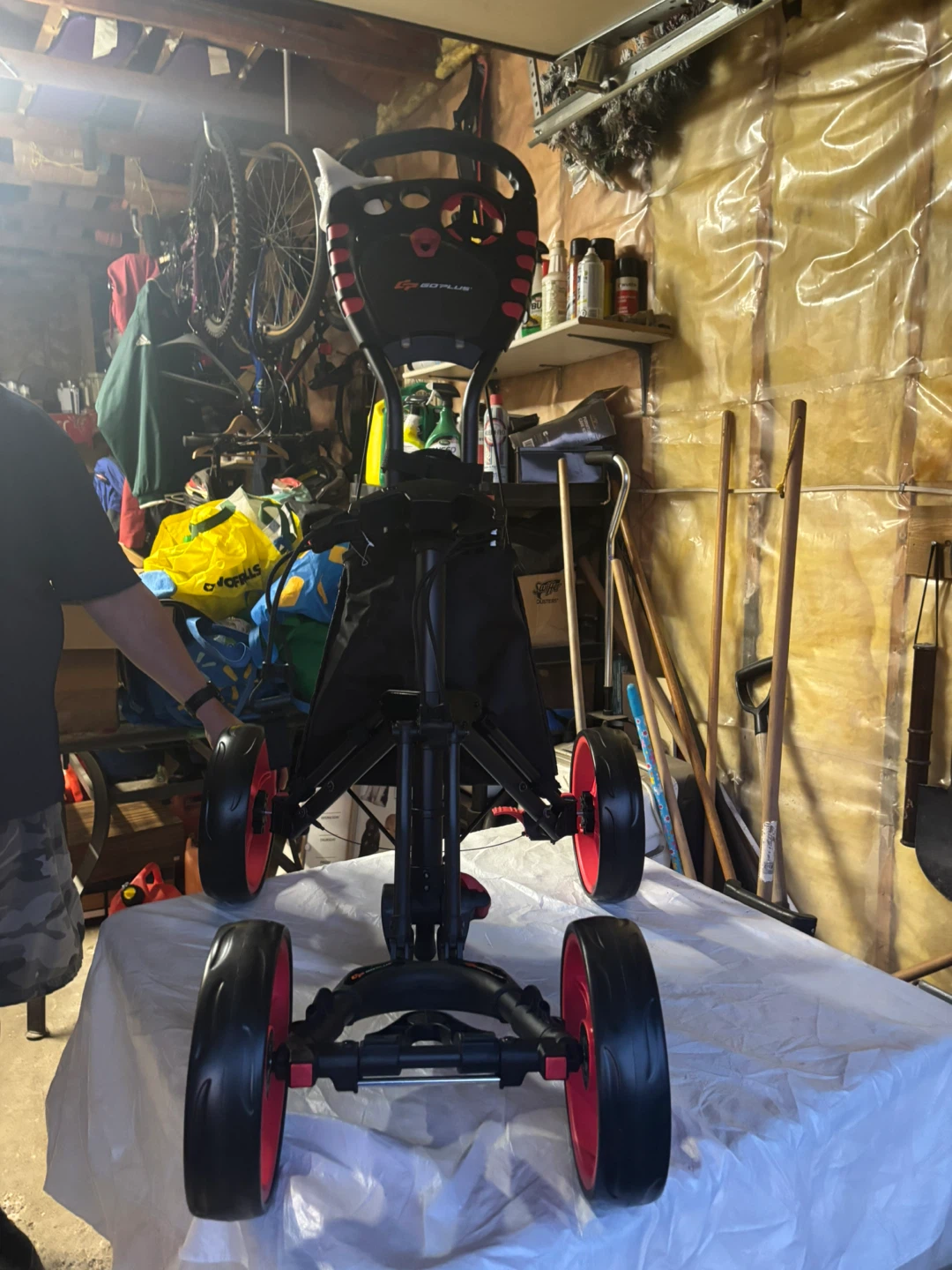 GO PLUS 3-Wheel Golf Push Cart - photo 2