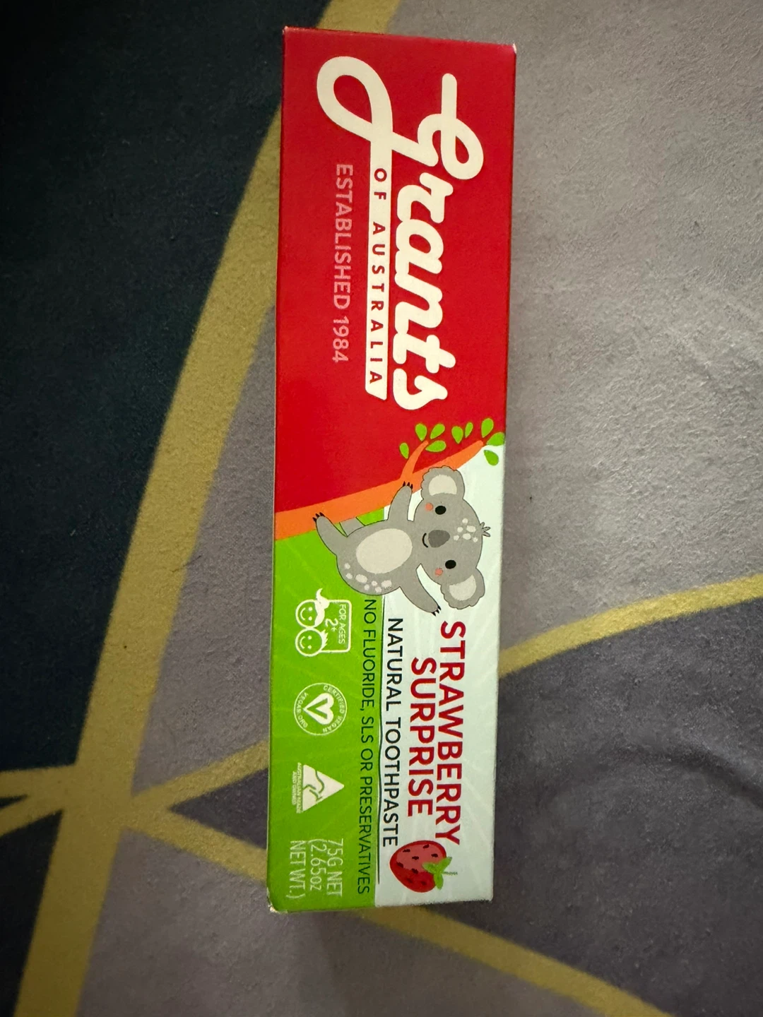 Grants Australia Natural Toothpaste - Strawberry Surprise (75g)