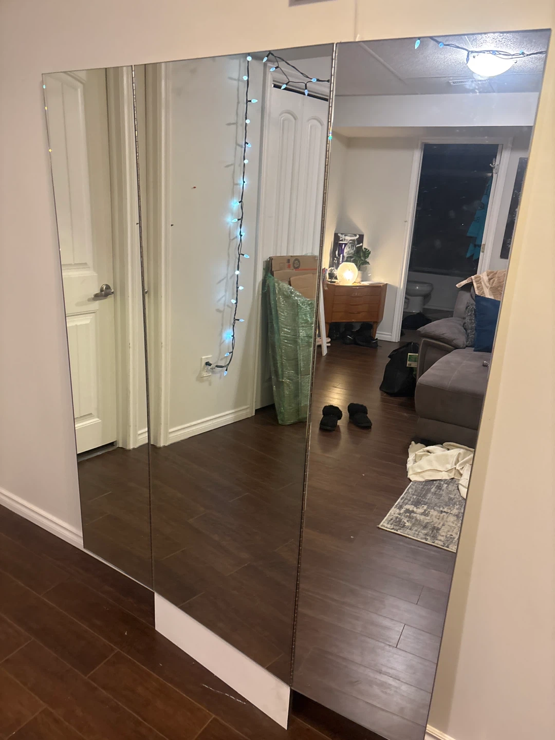 Triple Panel Wall Mirror