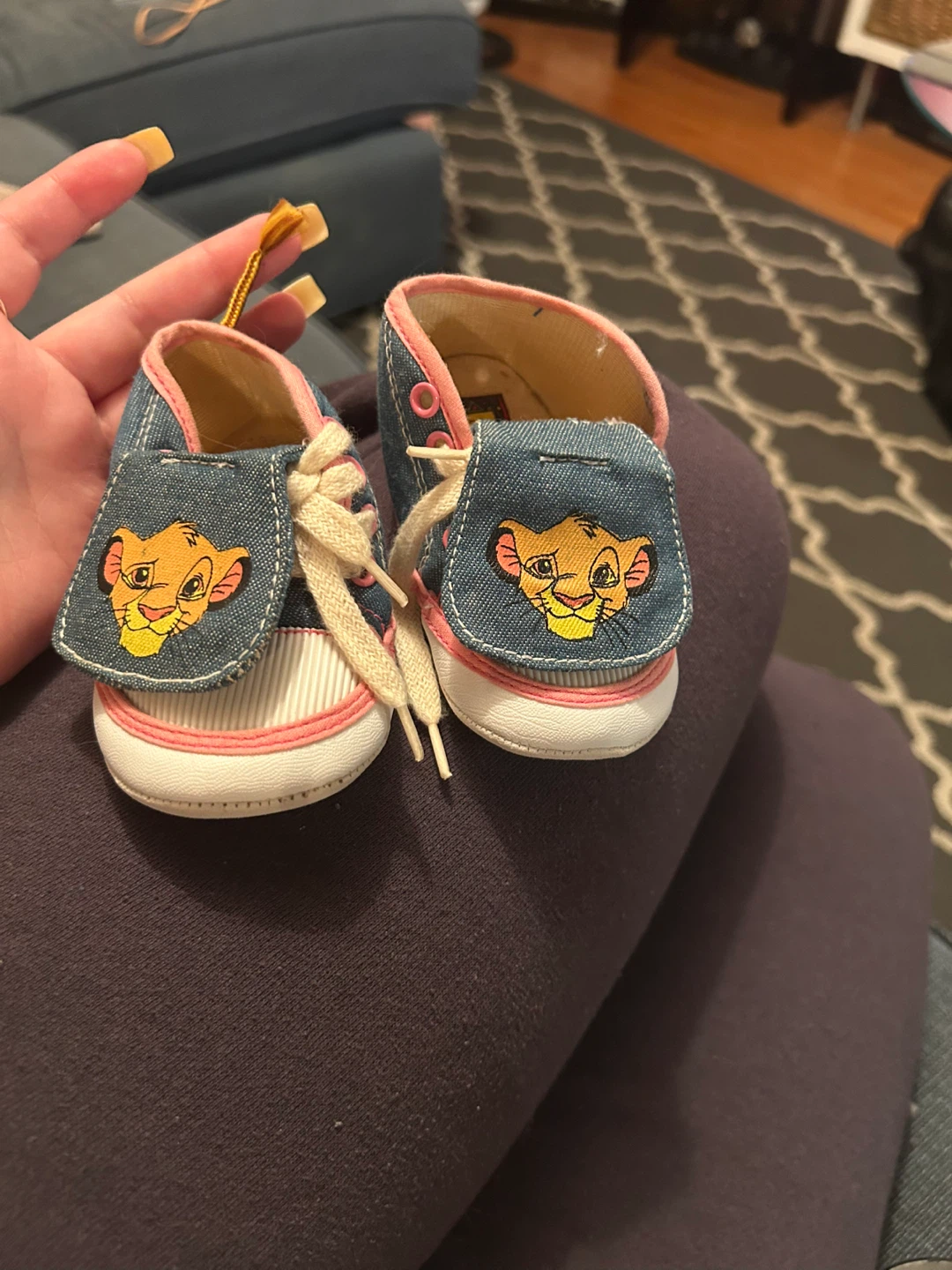 Baby Denim Simba Crib Shoes #freecycle