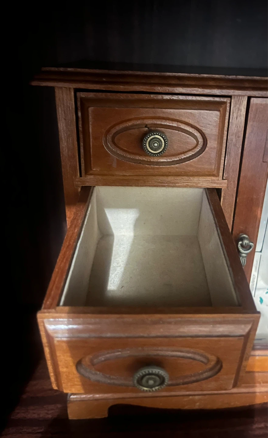 Wooden Jewelry Box with Mirrored Door - photo 5