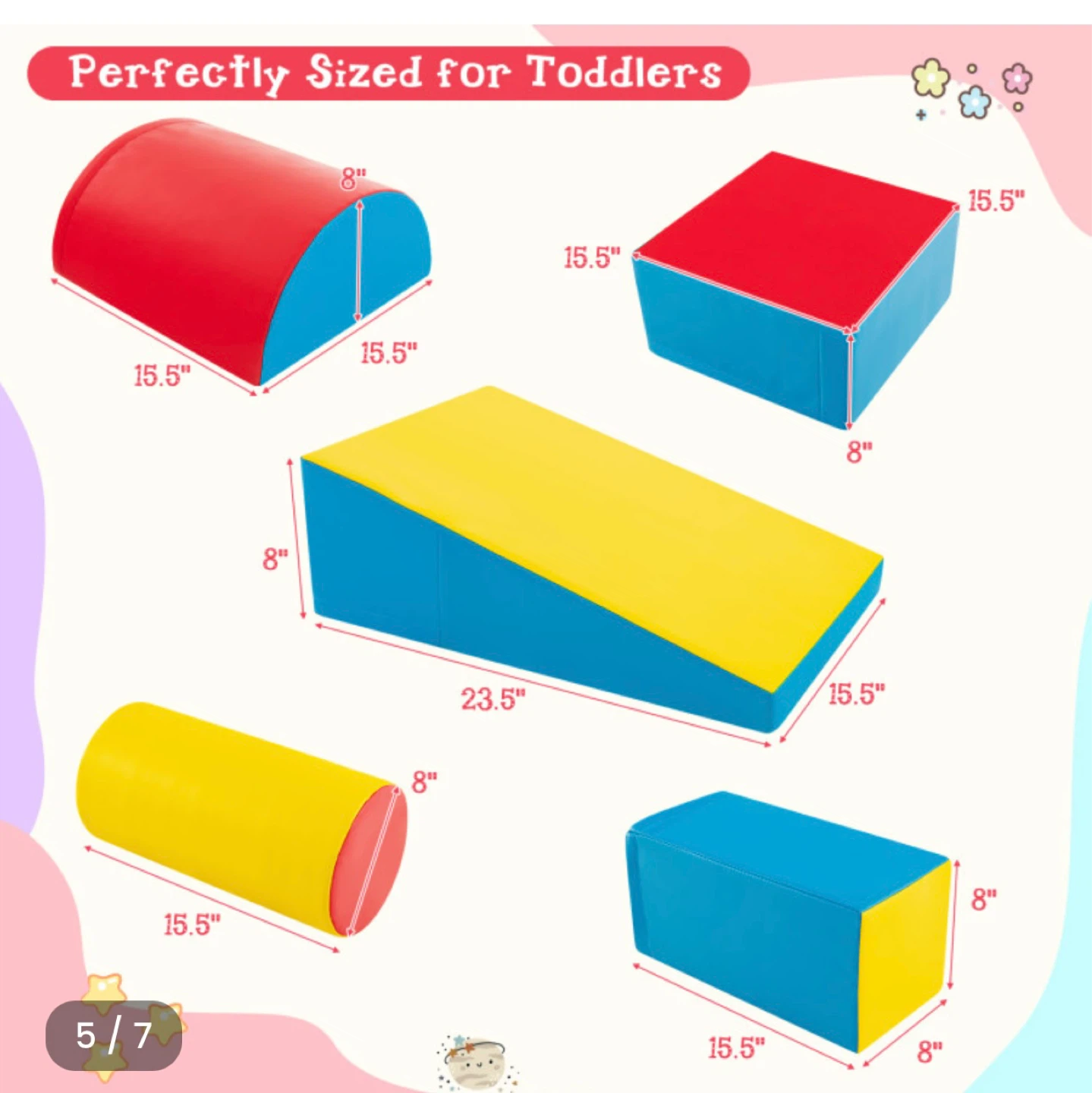 GOPLUS Foam Play Mat Building Blocks FH10095NY - photo 3