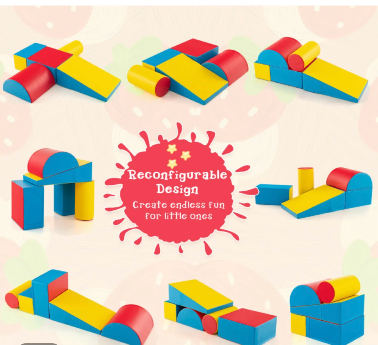 GOPLUS Foam Play Mat Building Blocks FH10095NY