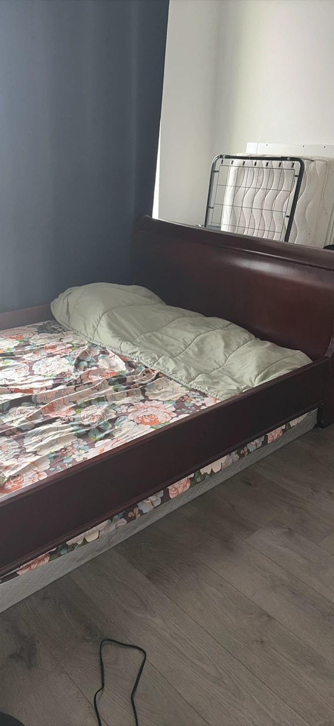 Wooden Sleigh Bed Frame