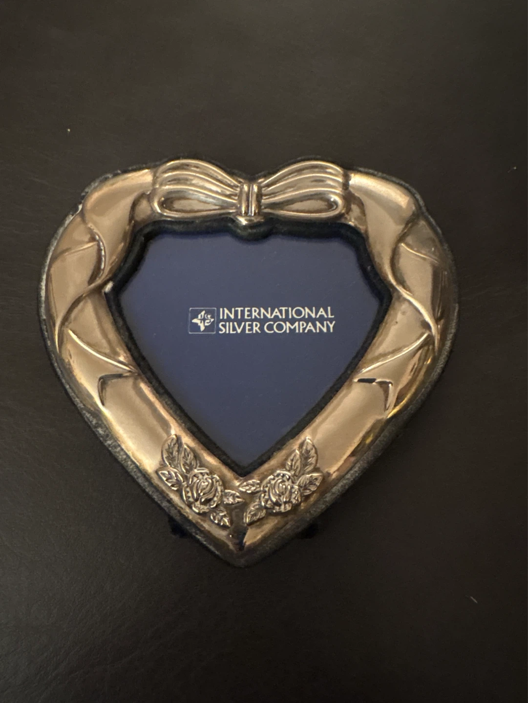 International Silver Company Heart Photo Frame