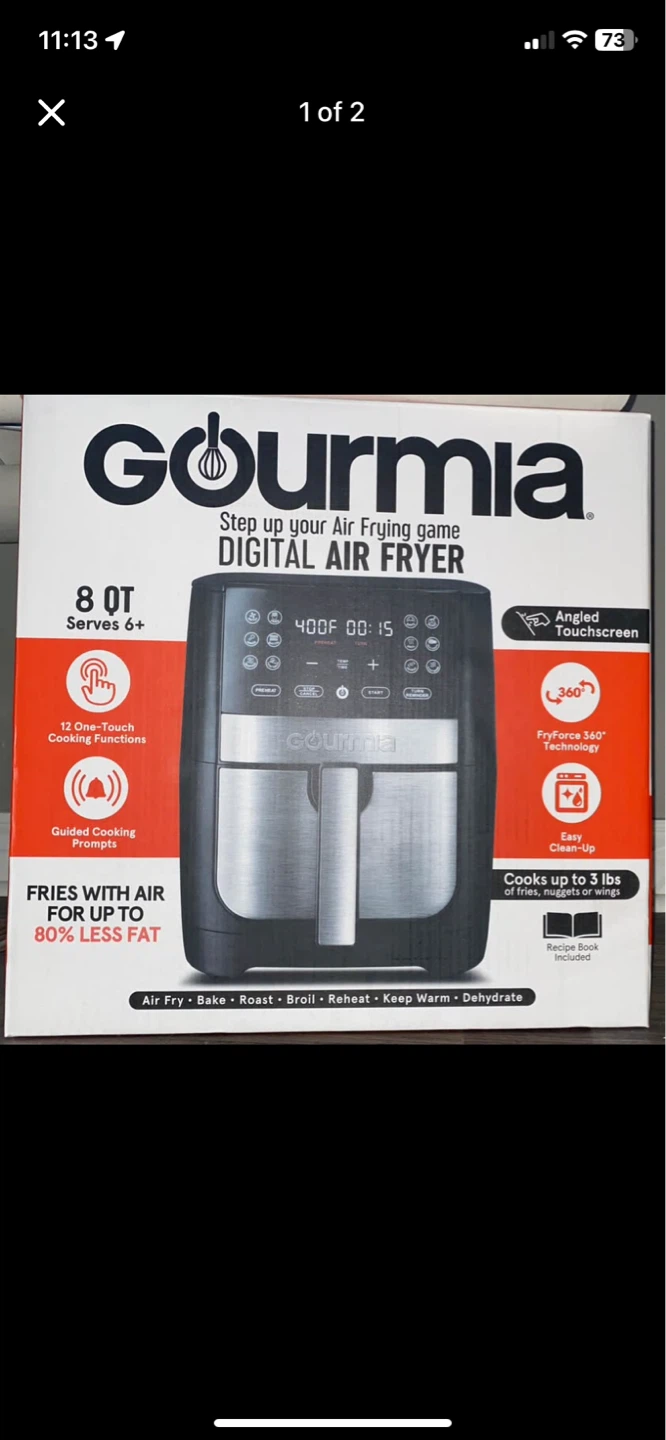 Gourmia 8 QT Digital Air Fryer