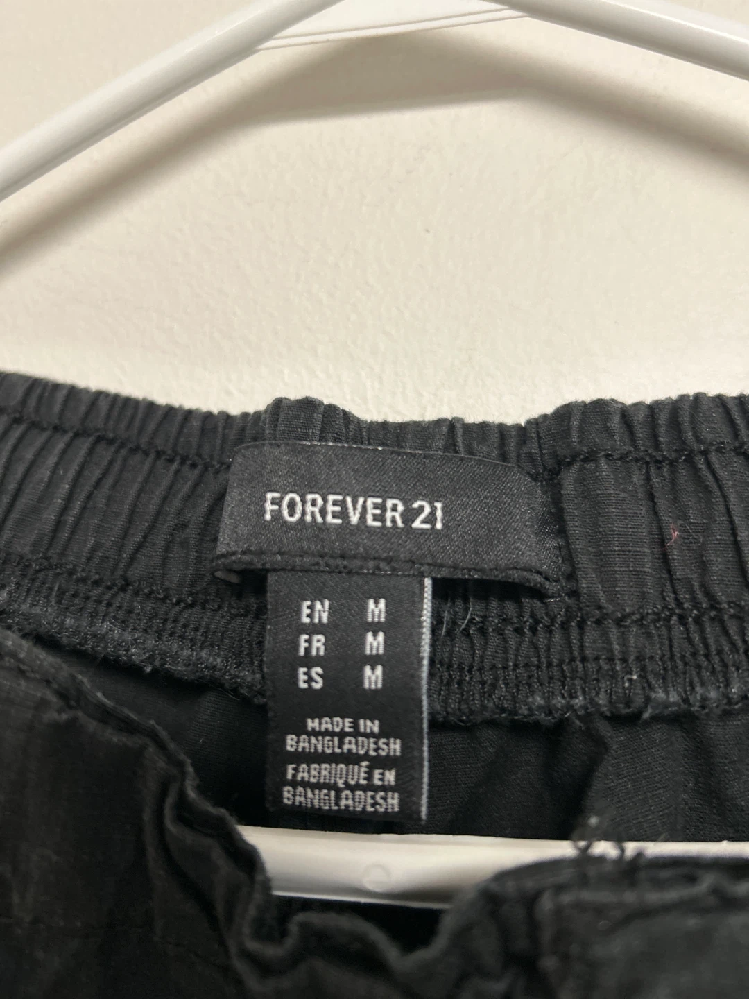 Forever 21 Black Cargo Pants - Size Medium - photo 2