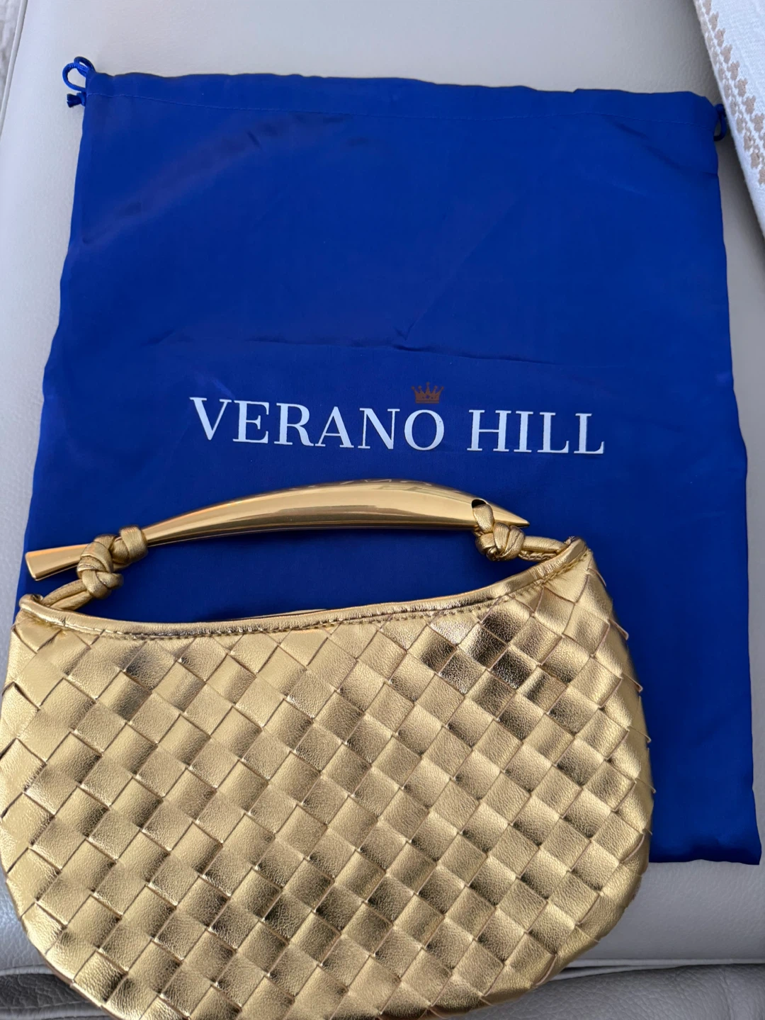 Verano Hill gold handbag
