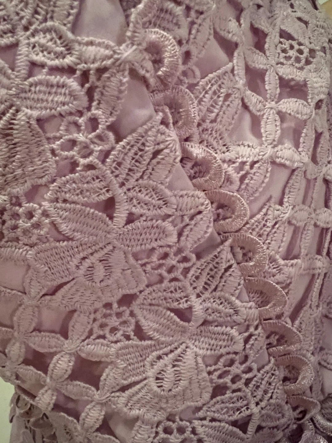 Keepsake Pastel Purple Lace Strapless Dress Size XS - photo 5