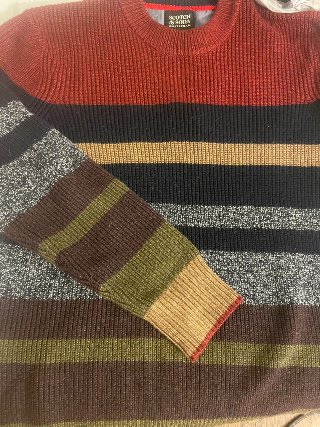 Scotch & Soda Striped Crewneck Sweater