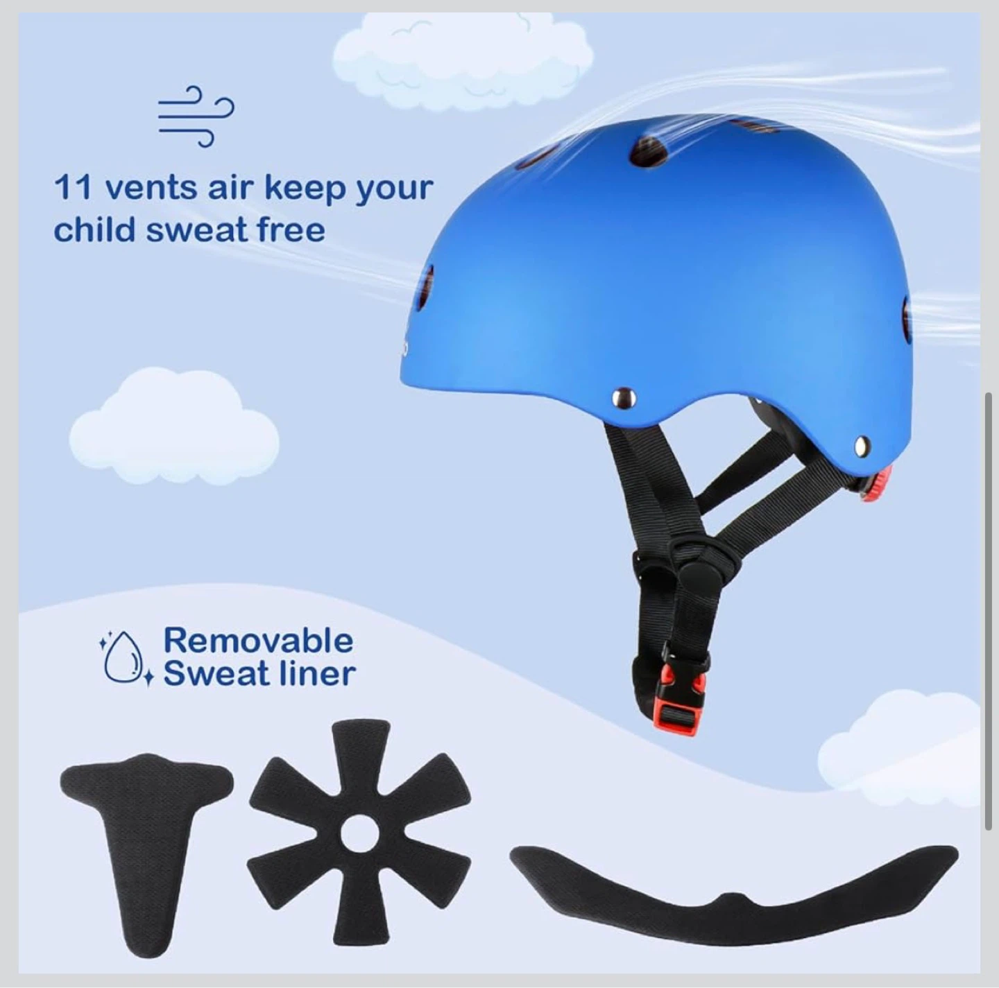 KAMUGO Kids Bike Helmet and Protective Gear Set - photo 5