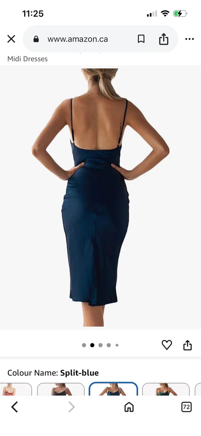 xxxiticat Spaghetti Strap Satin Midi Dress size X-Large - photo 5