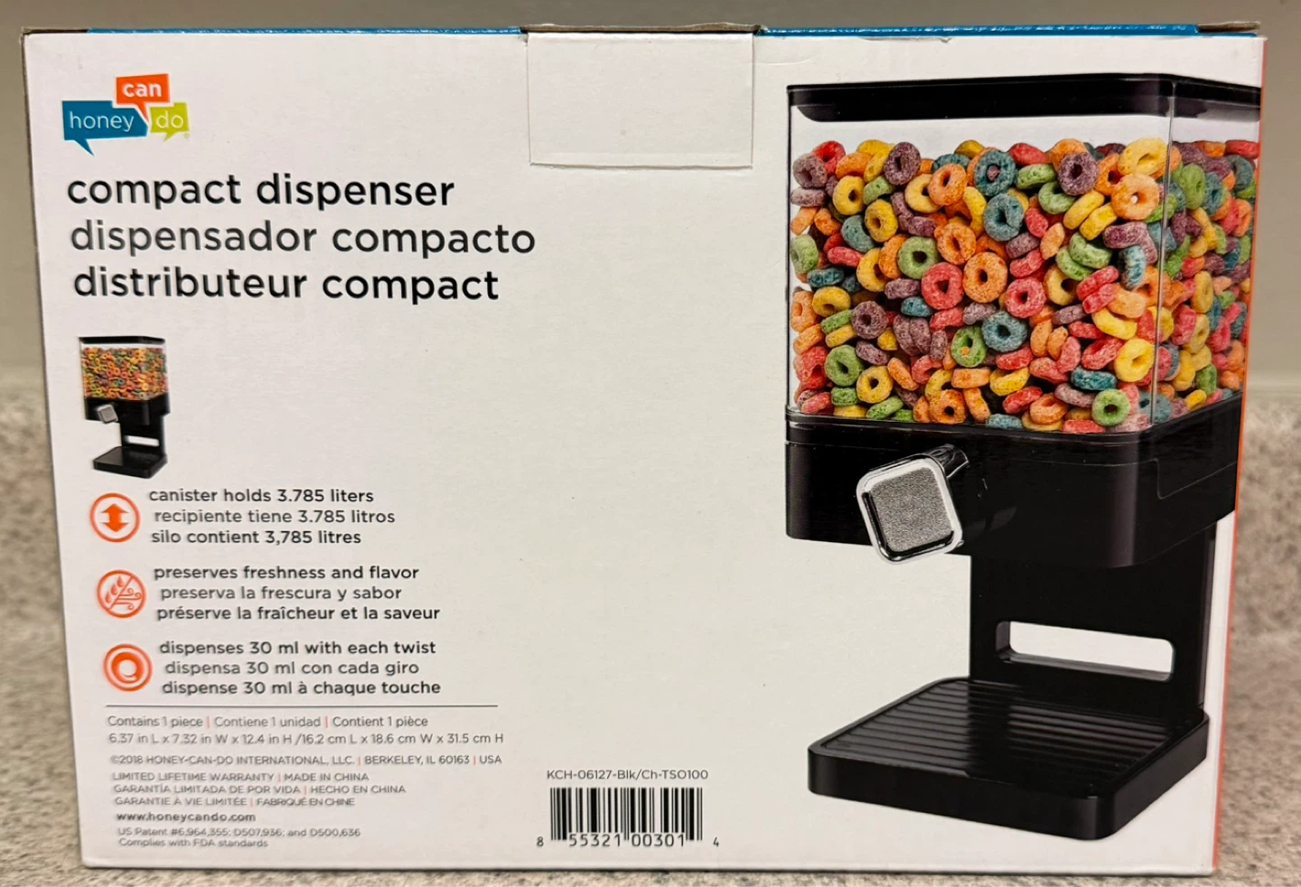 Honey Do Compact Dispenser (Dry Goods) - photo 4