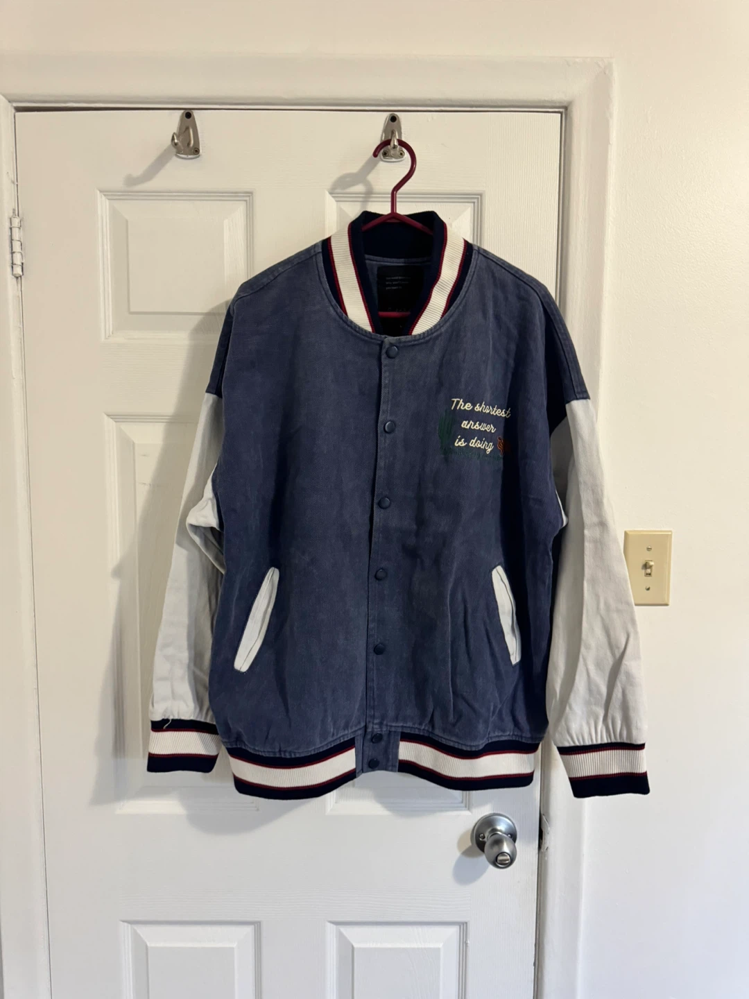 Butcher Varsity Jacket Size L