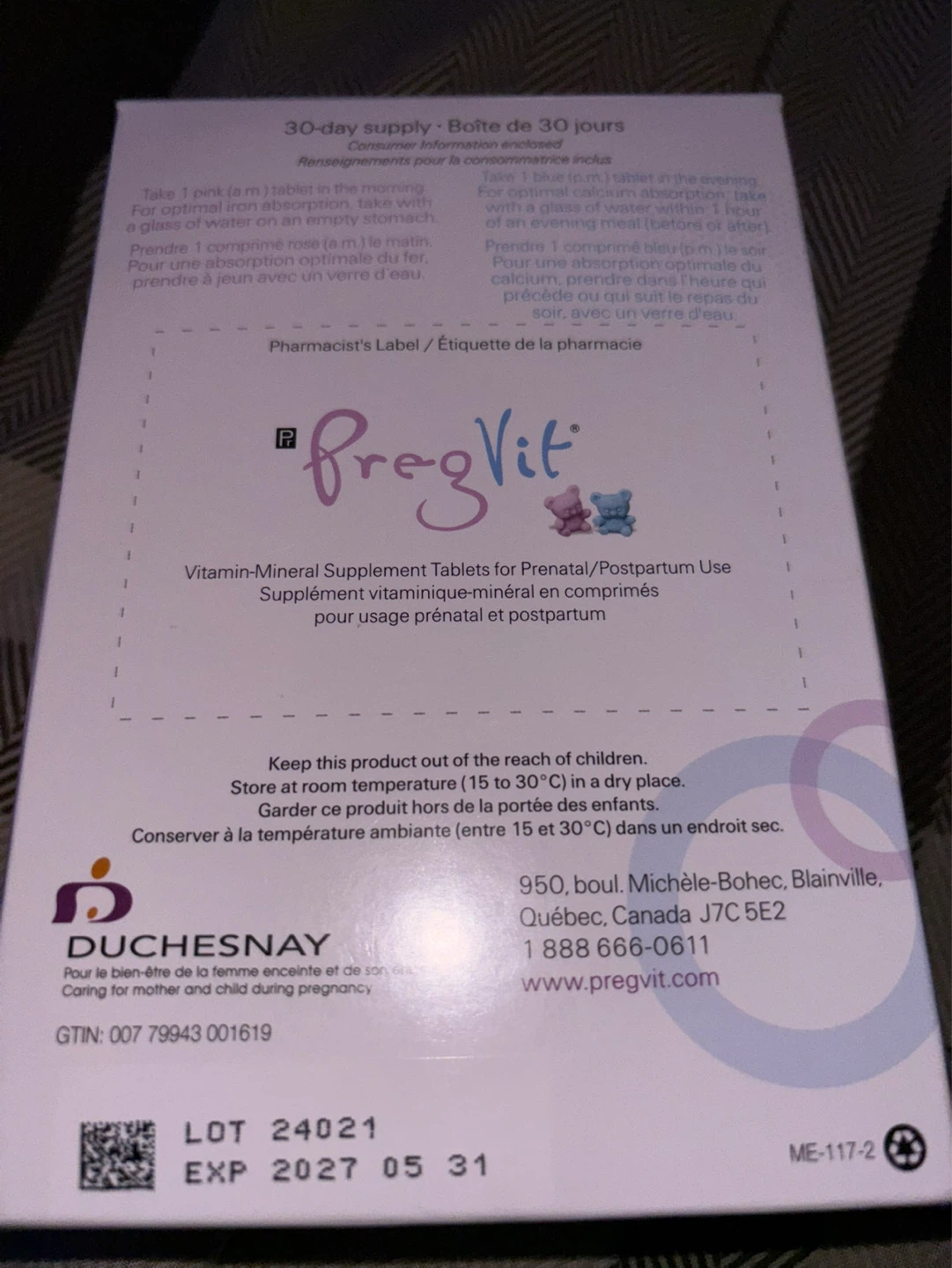 PregVit Vitamin-Mineral Supplement for Prenatal/Postpartum Use - photo 3