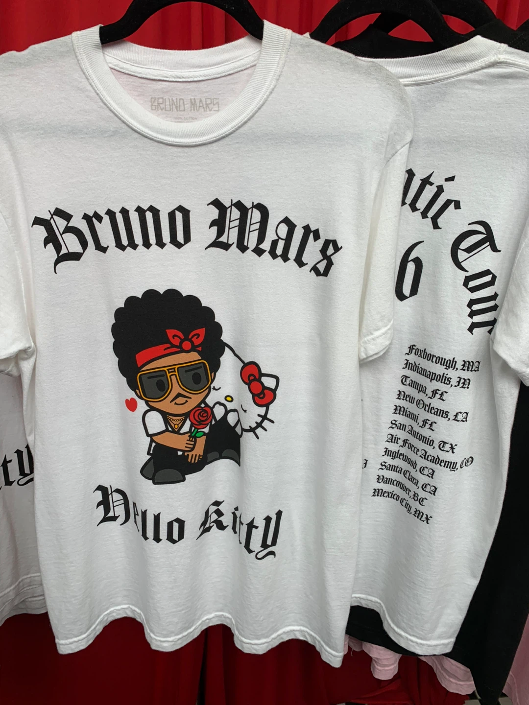 Bruno Mars Hello Kitty Graphic T-Shirt