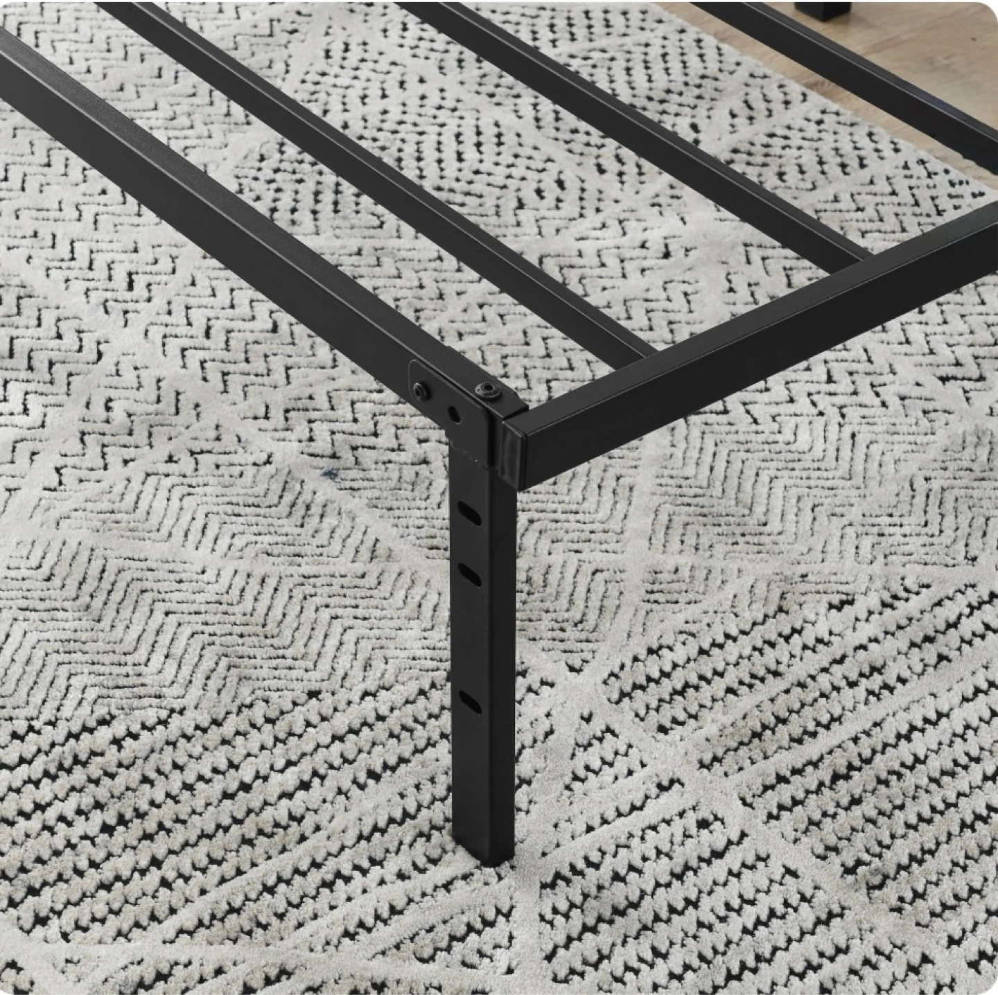 Black Metal Bed Frame - photo 2