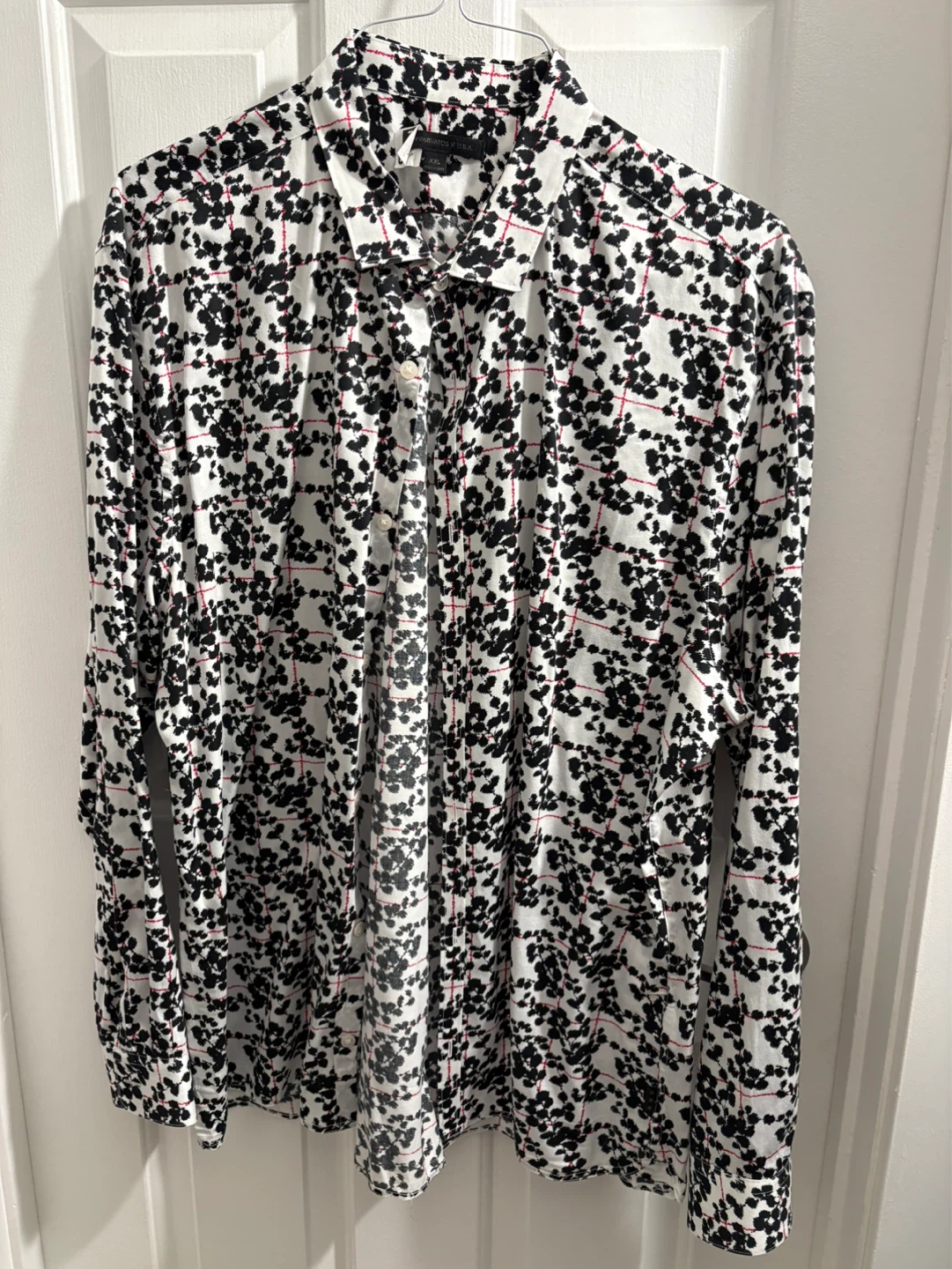 John Varvatos USA Shirt - Black/White Print - Size XXL - photo 2