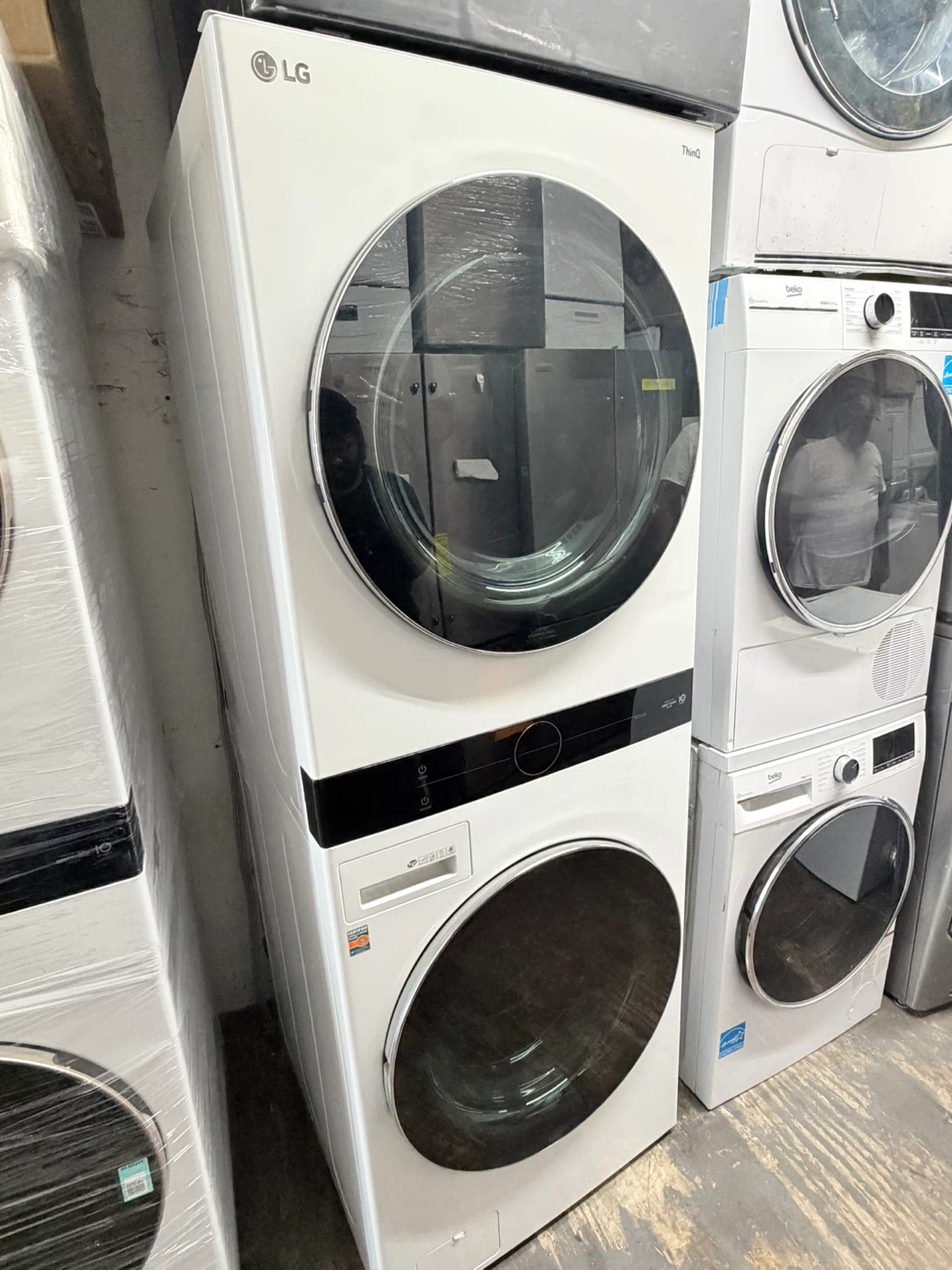 LG ThinQ Stackable Washer and Dryer Set