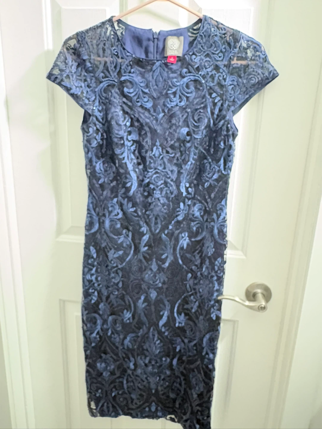 Vince Camuto Navy Lace Dress