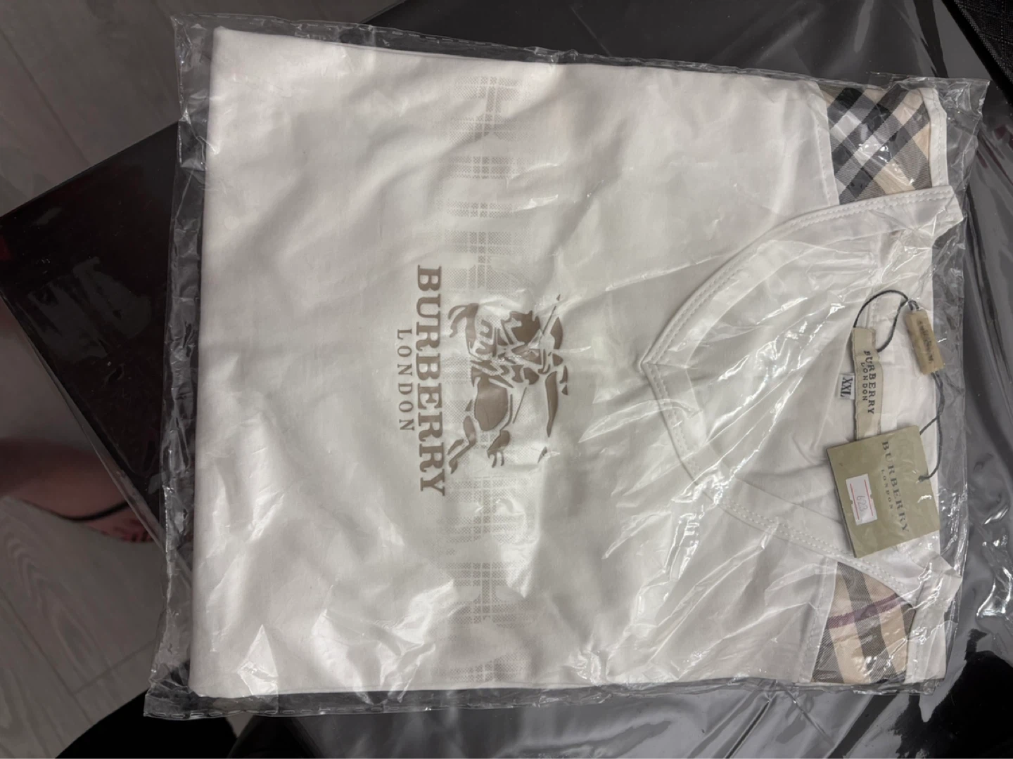 Burberry London Men's White T-Shirt XXL - photo 2