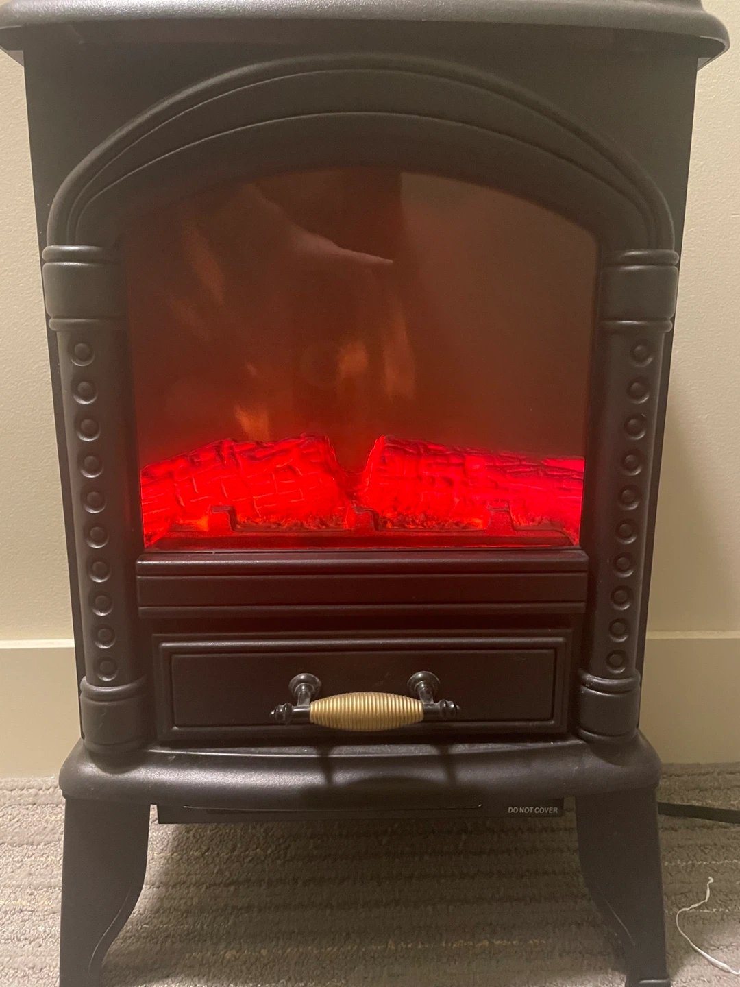 Black Electric Fireplace