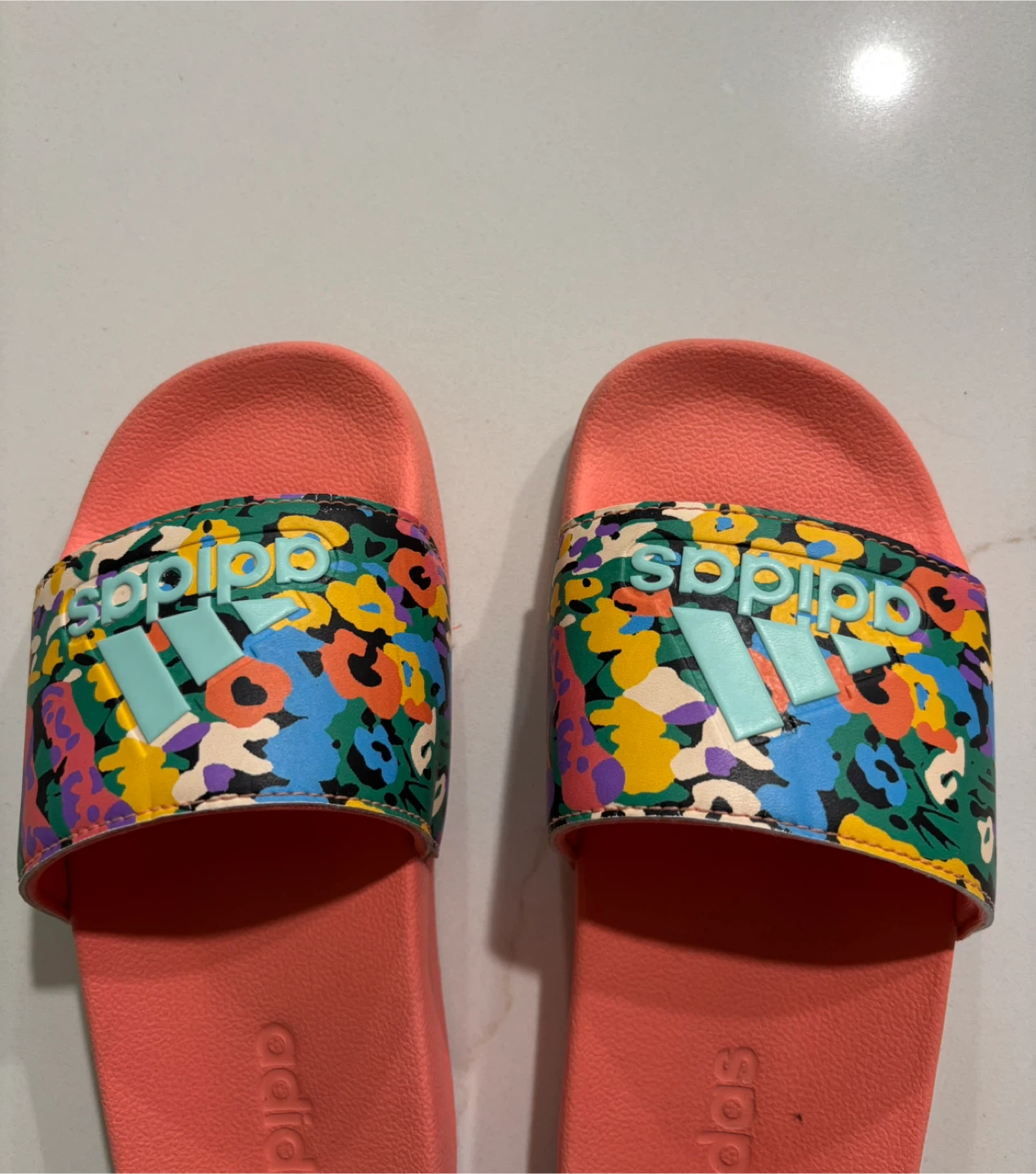 Adidas Adilette Aqua Slides -  Child’s Size 2.