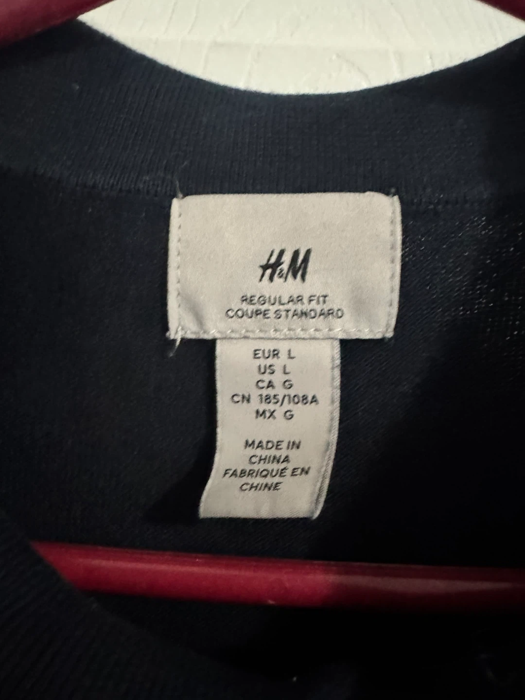 H&M Navy Blue Polo Shirt - Size L - photo 3