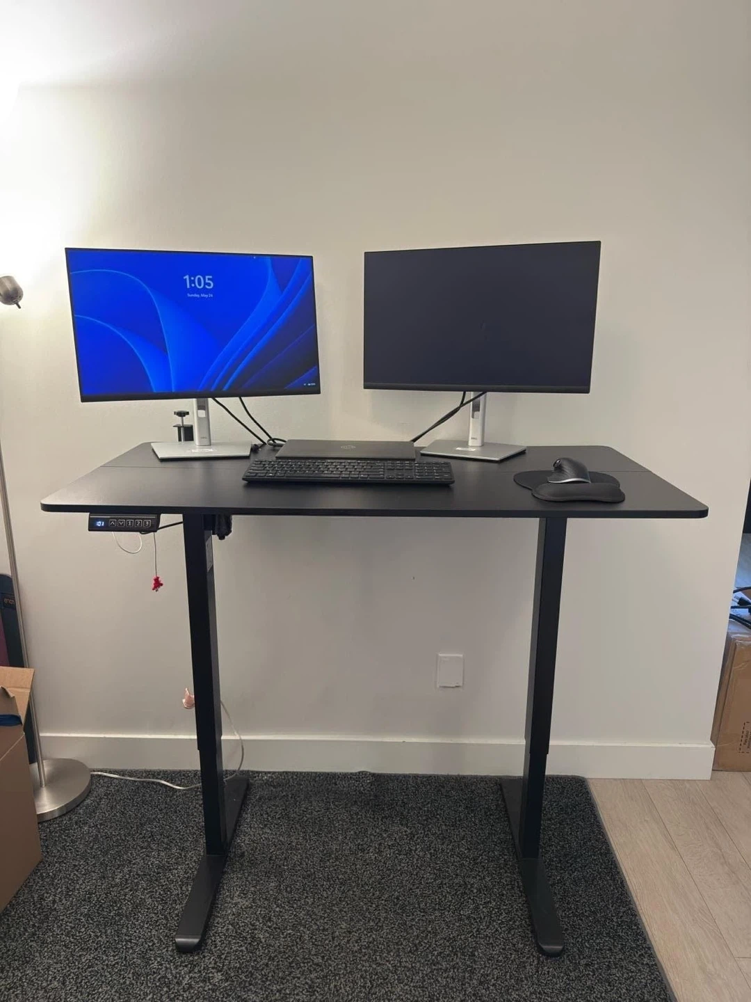 Black Electric Standing Desk