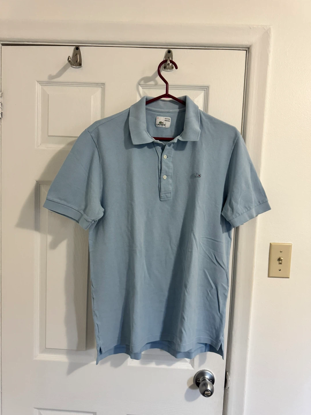 Lacoste Vintage Washed Polo Shirt - Size 5
