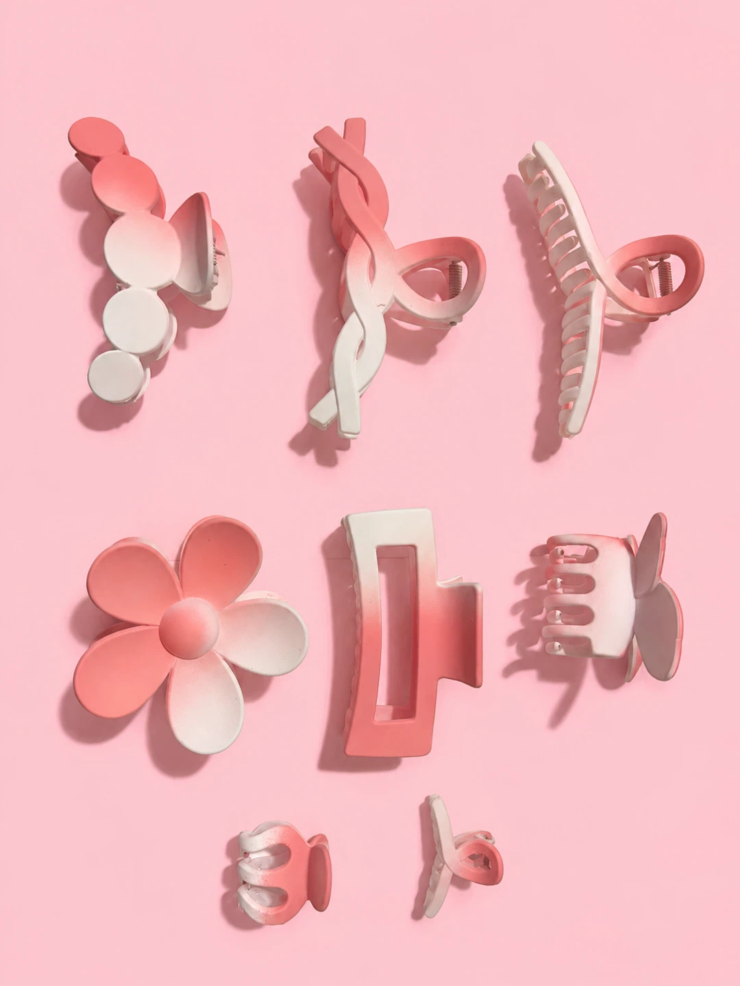 7 Piece Ombre Claw Clip Set