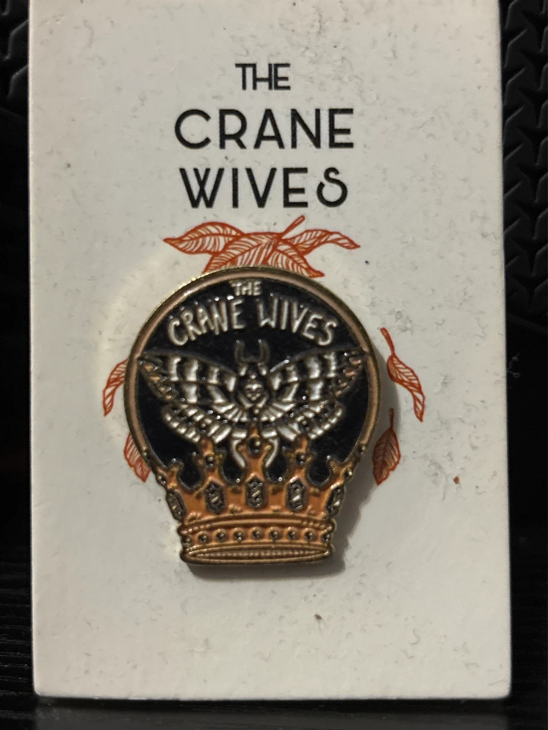 The Crane Wives Moth Crown Enamel Pin