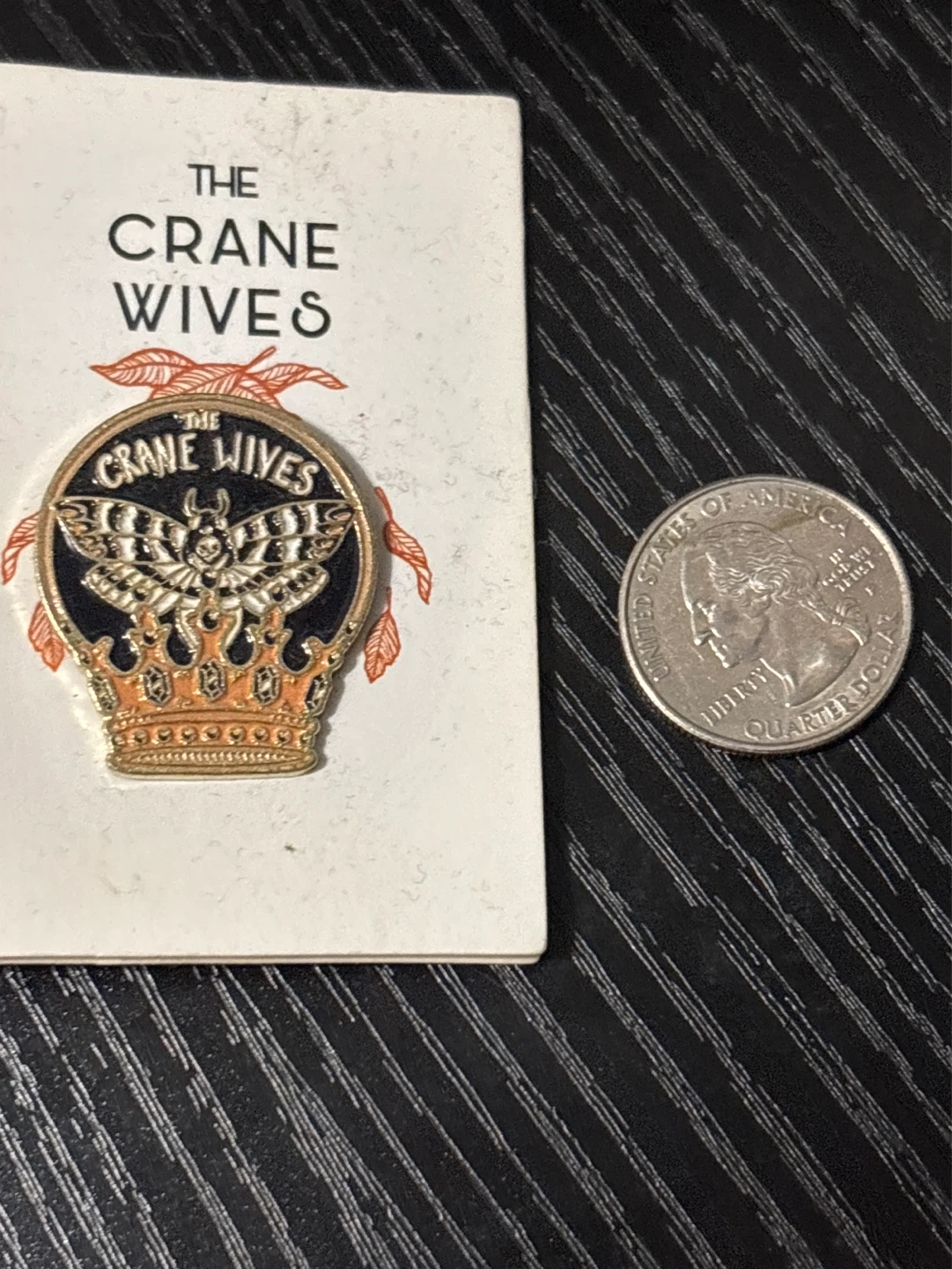 The Crane Wives Moth Crown Enamel Pin - photo 3