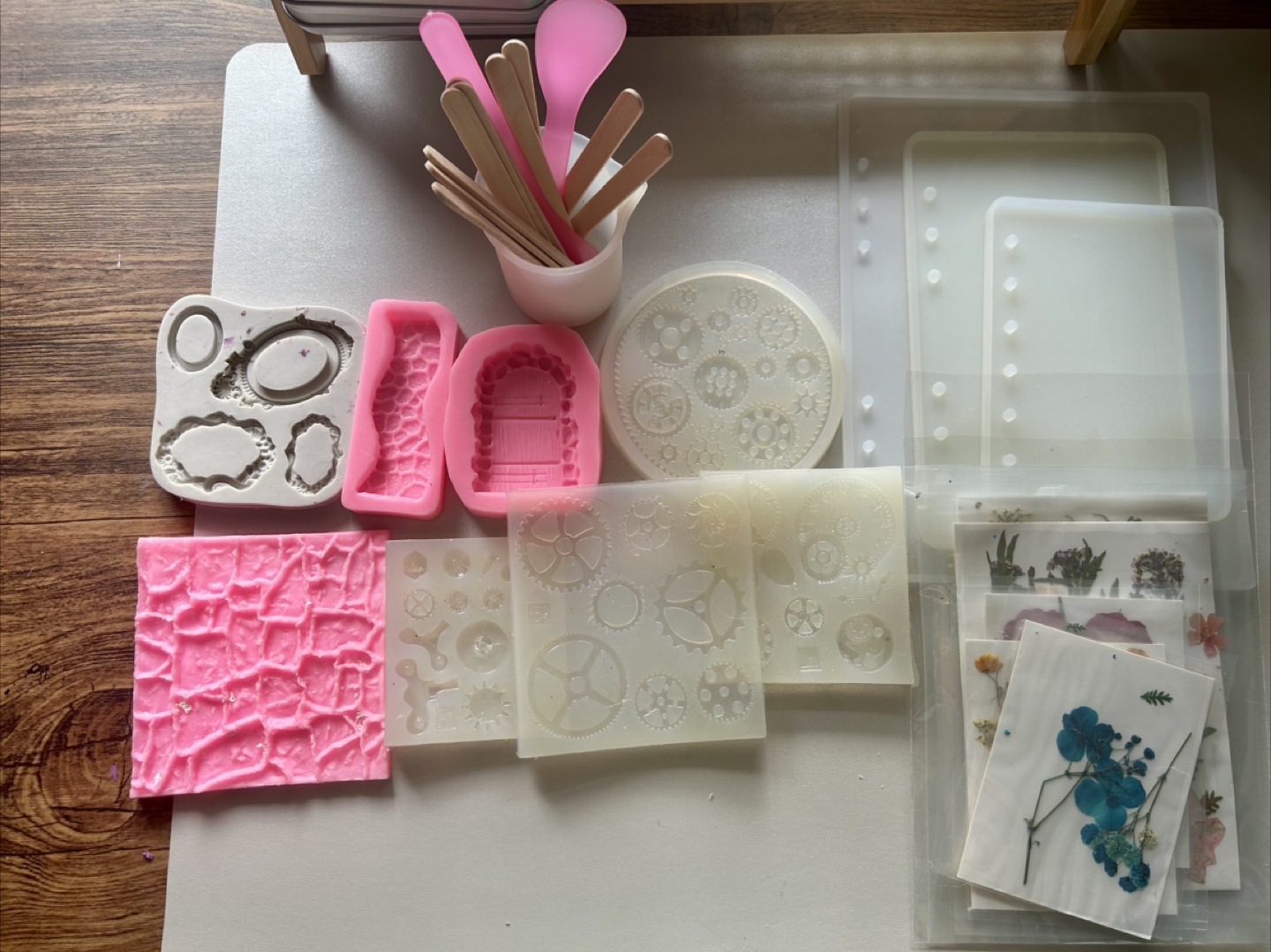 24 Colors Mica Powder Set with Resin Molds