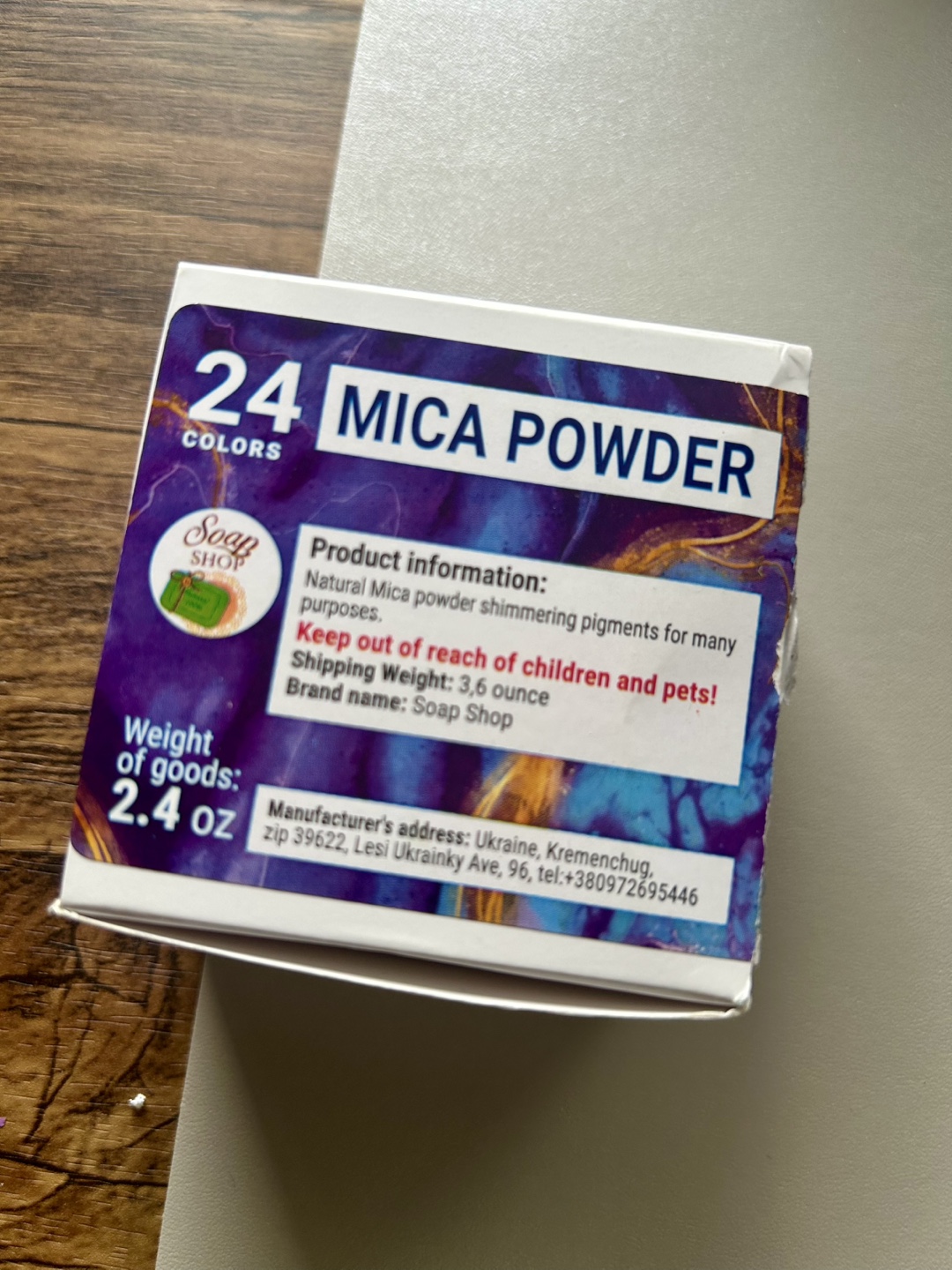 24 Colors Mica Powder Set with Resin Molds - photo 4