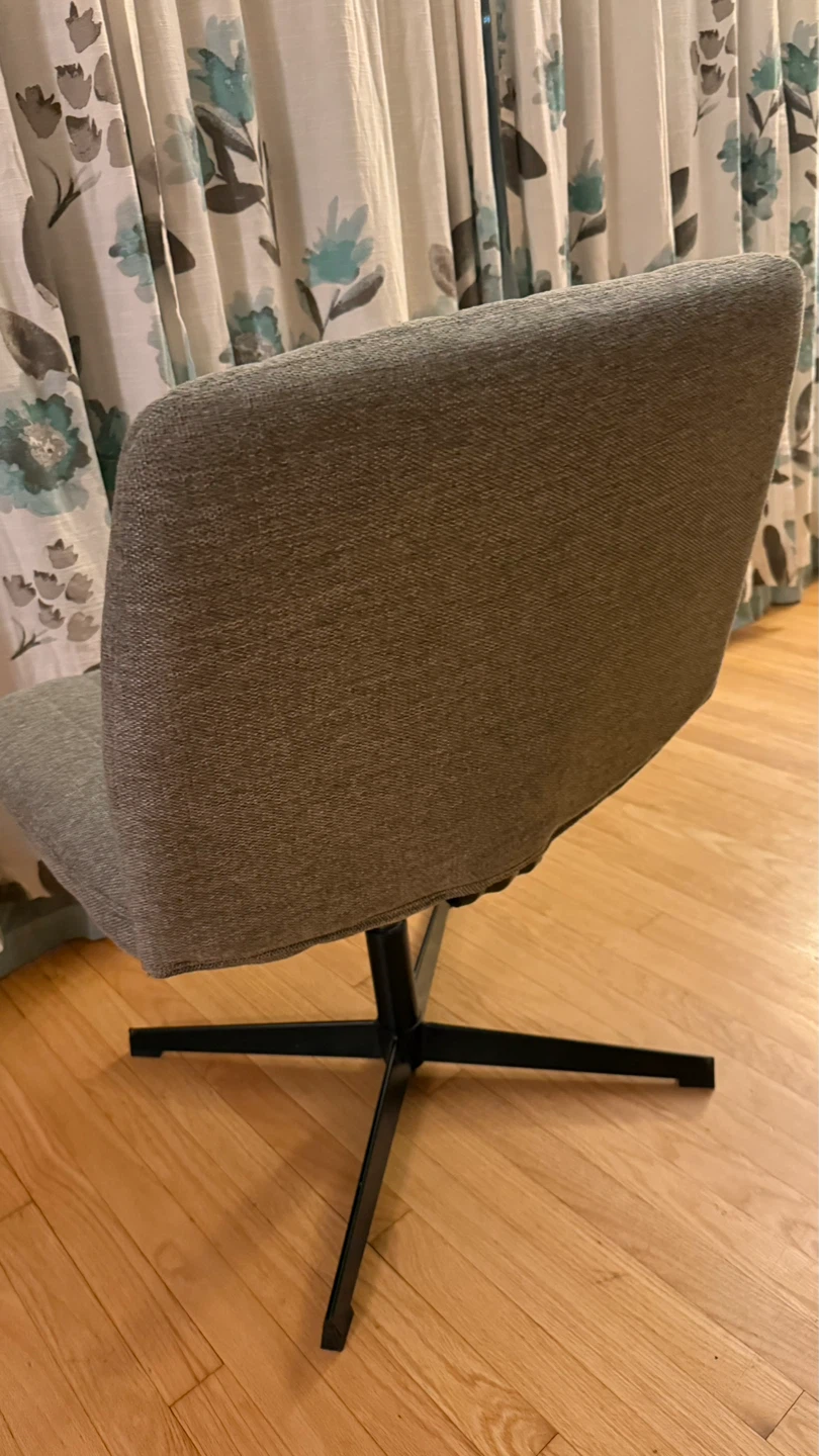 Gray Swivel Armless Accent Chair check more pictures - photo 4