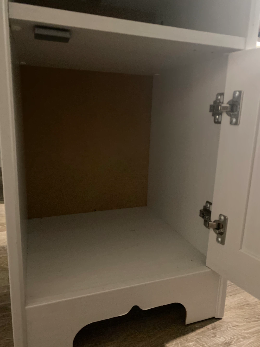 Ikea White Nightstand with Cabinet - photo 2