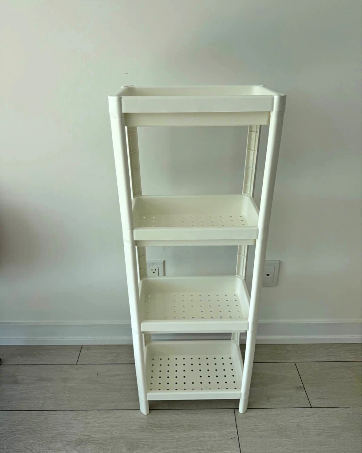 4-Tier Rolling Shelf Unit