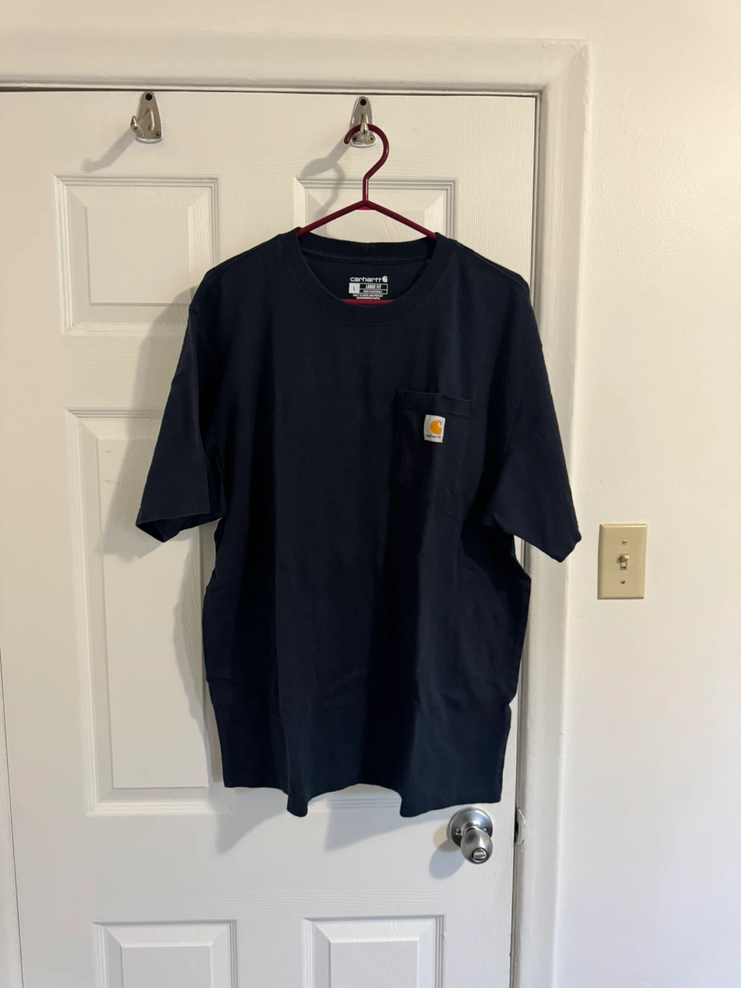 Carhartt K87 Workwear Pocket Tee Blue (Large)