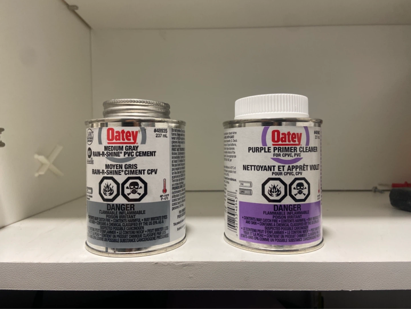 Oatey Rain-R-Shine PVC Cement & Purple Primer Cleaner