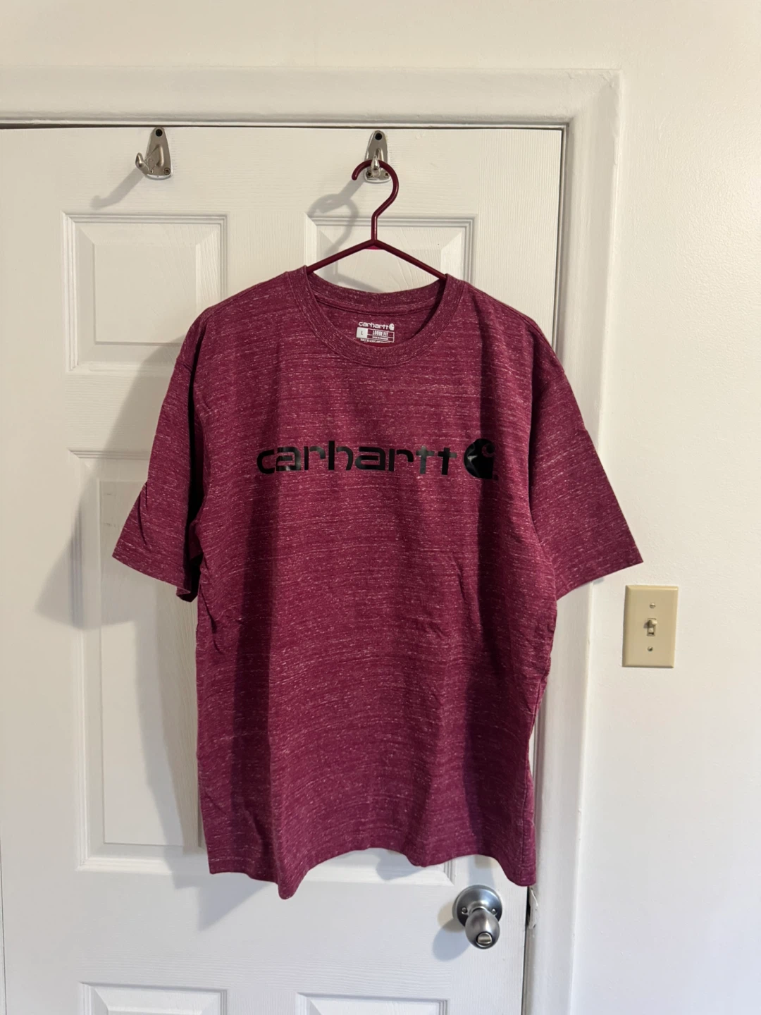 Carhartt K195 Logo Tee Maroon (Large)