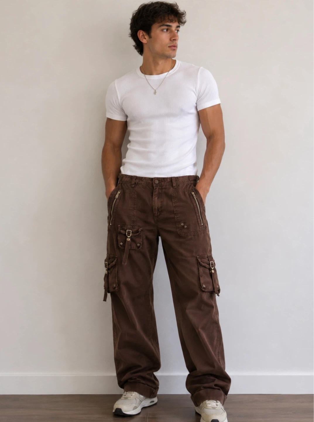 American Soul Brown Cargo Pants Size 32/34
