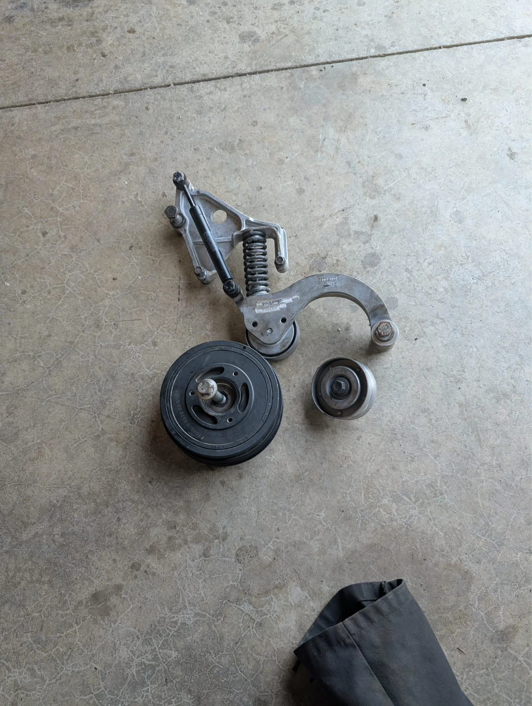 Serpentine Belt Tensioner Pulley Idler Pulley and Crank Pulley - photo 4