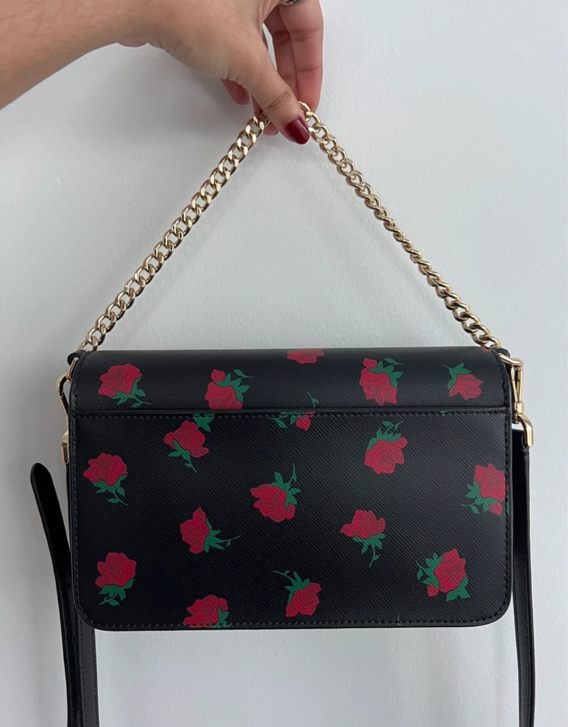 Kate Spade Black Rose Print Crossbody Bag - photo 2