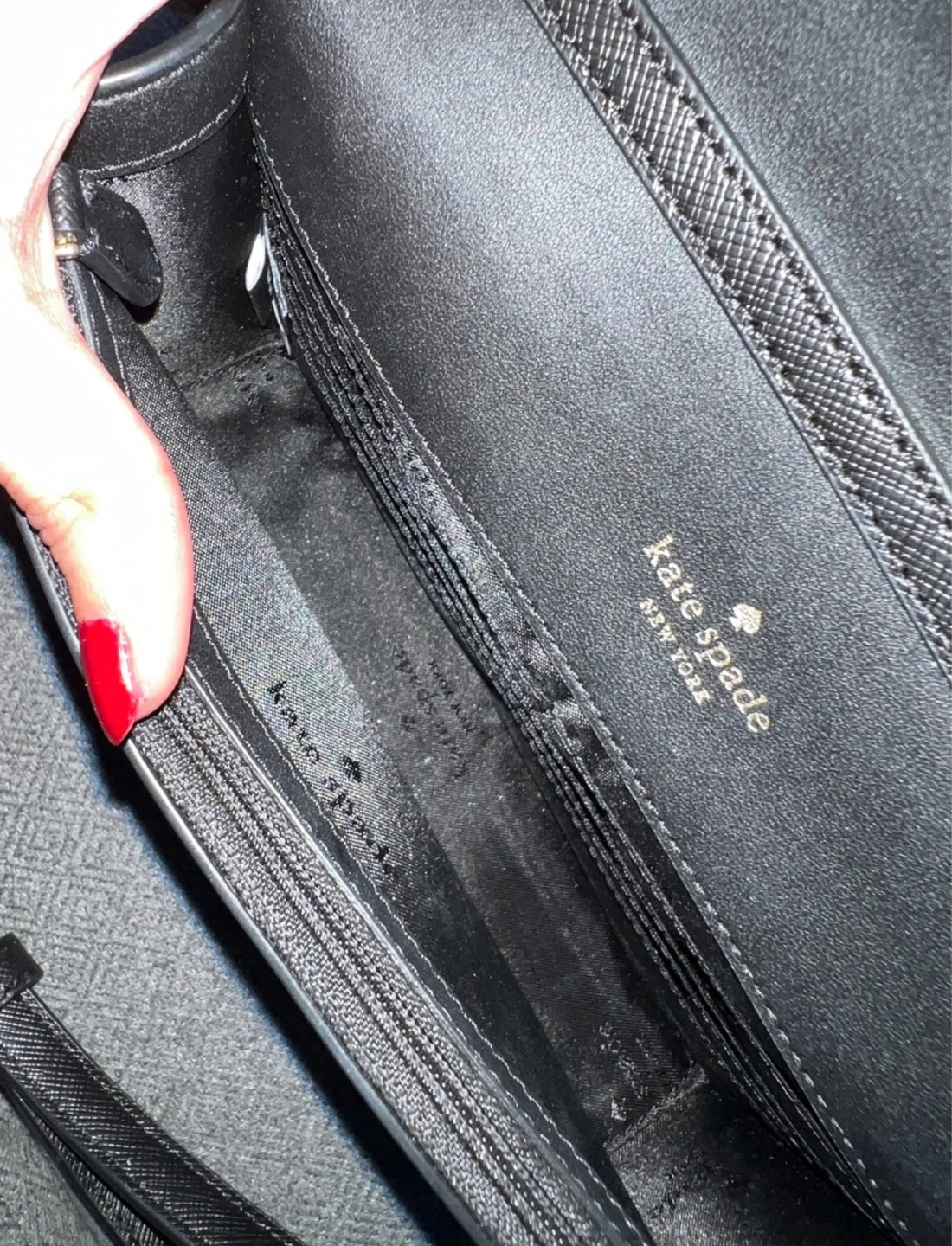 Kate Spade Black Rose Print Crossbody Bag - photo 4