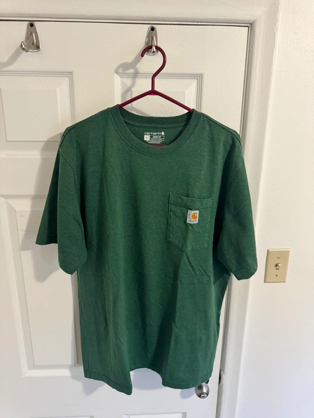 Carhartt K87 Workwear Pocket Tee Green (Large) - photo 5