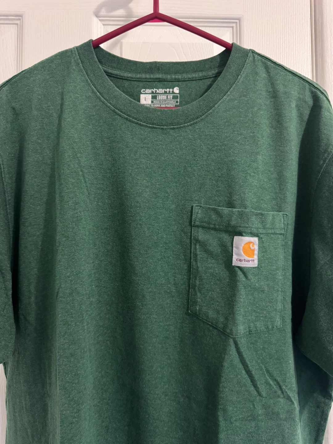 Carhartt K87 Workwear Pocket Tee Green (Large) - photo 2