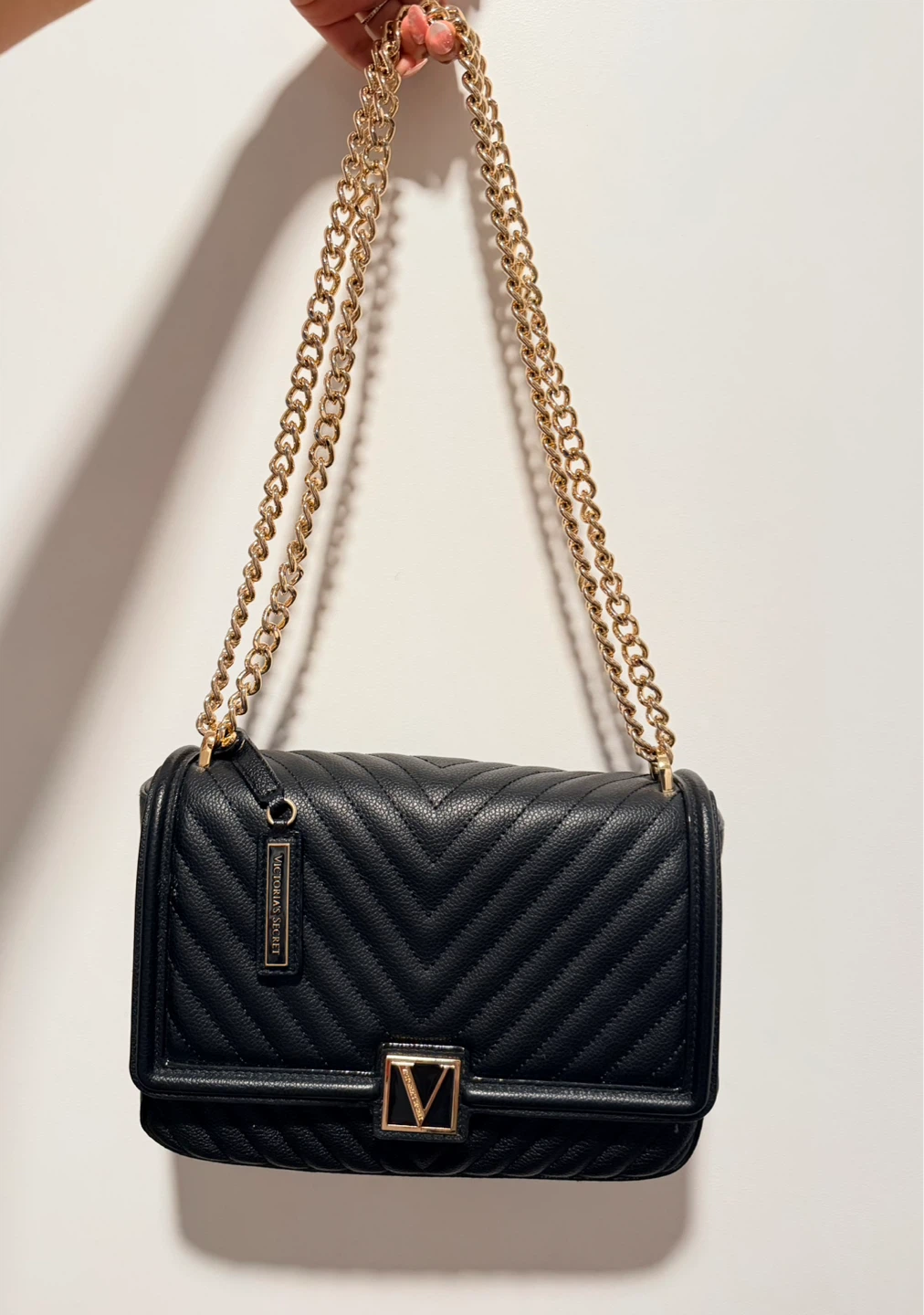 Victoria's Secret Quilted Black Crossbody Bag - photo 2