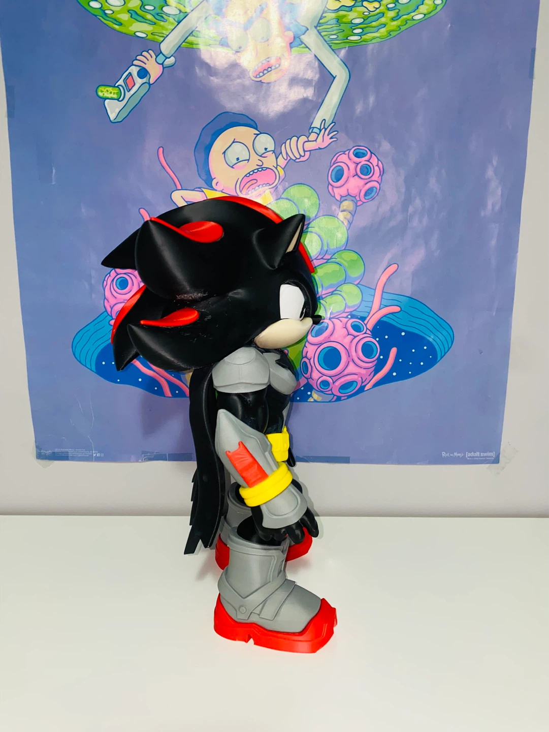 Shadow the Hedgehog x Batman Custom 3D Printed Figure - photo 3